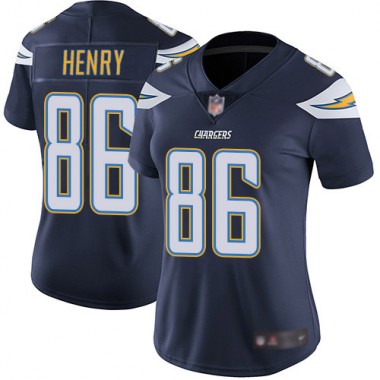 Los Angeles Chargers NFL Football Hunter Henry Navy Blue Jersey Women Limited 86 Home Vapor Untouchable